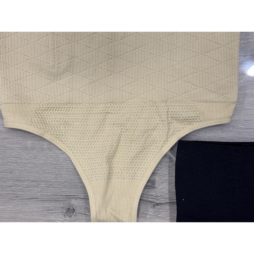Women's Tummy Control Thong Shapewear High Waist Shaping Panties XL 2-Pack - Picture 3 of 5